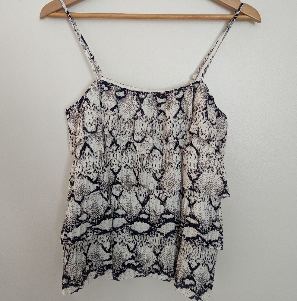 The Impeccable Pig spaghetti strap top blouse XS extra small